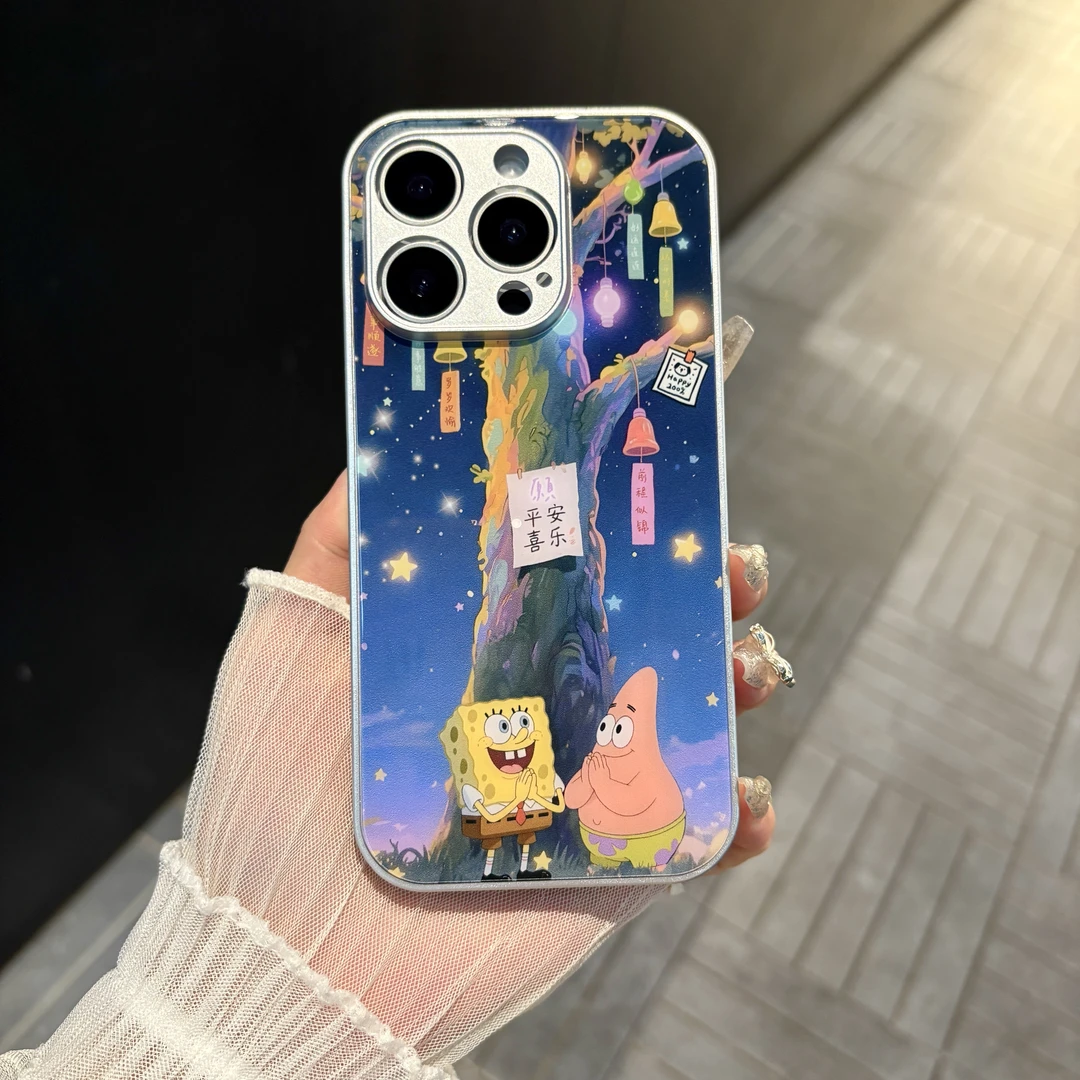 苹果/华为/oppo/vivo/小米 许愿树适用iPhone16肤感玻璃手机壳