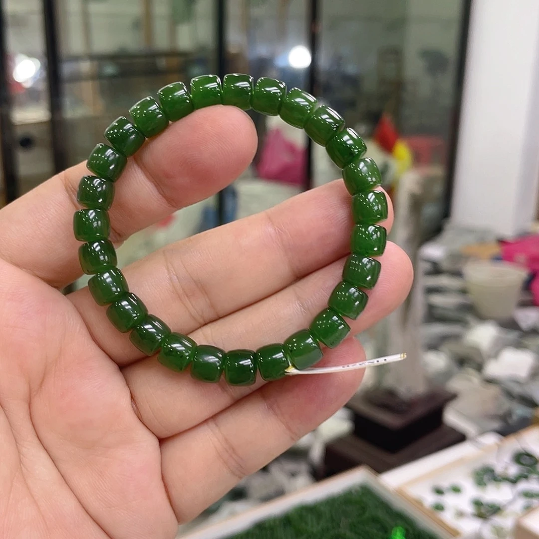 手链未镶嵌和田玉（碧玉）