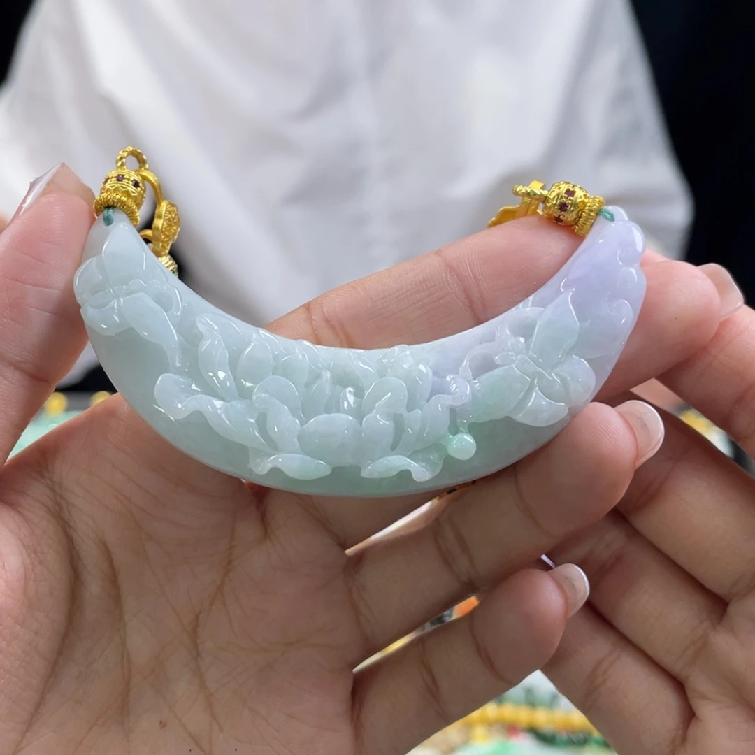 翡翠颈饰未镶嵌代编织