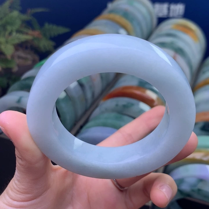 定制翡翠未镶嵌手镯定制不退不换