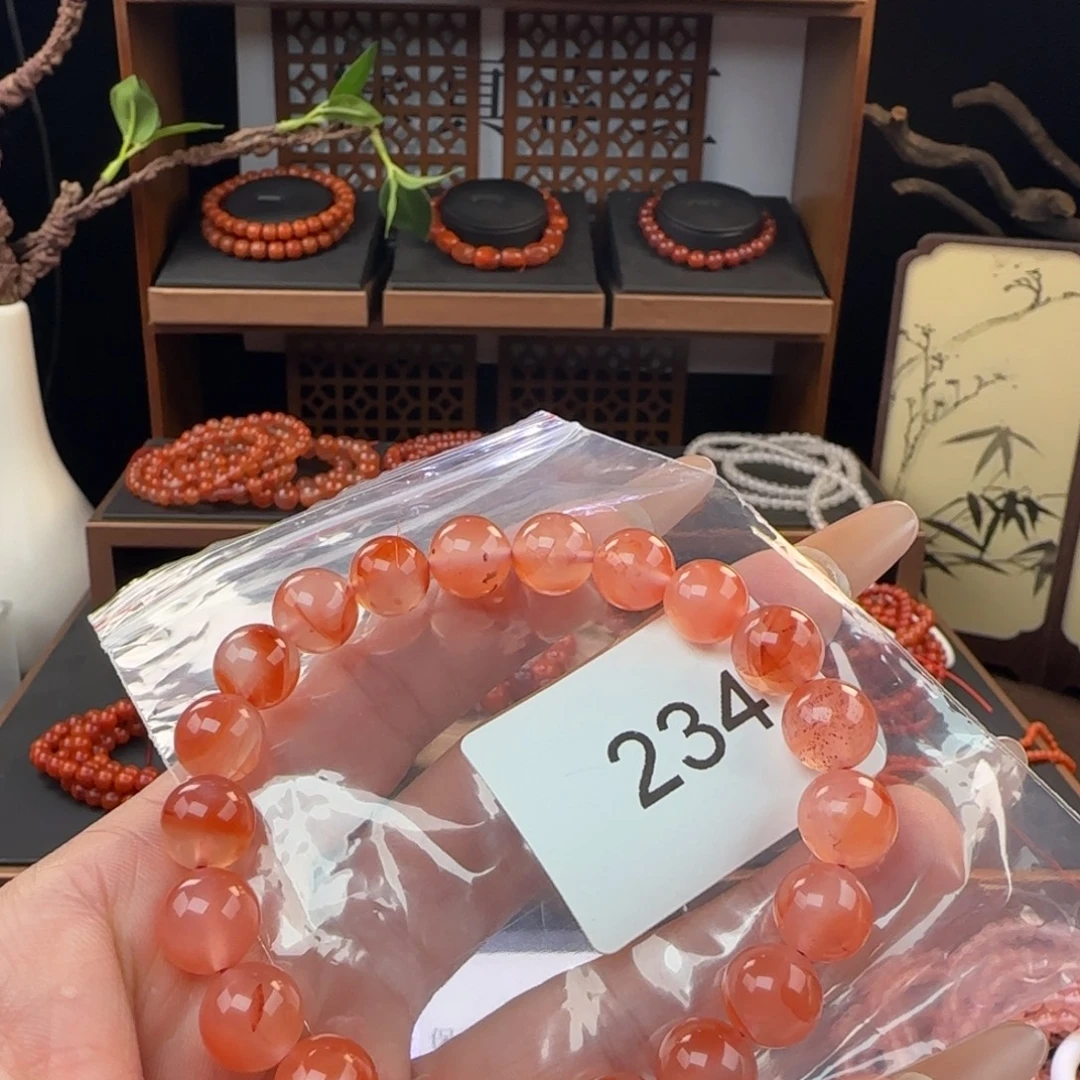 南红玛瑙未镶嵌手链