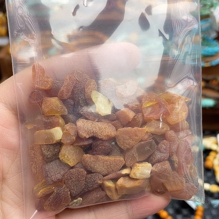 靜***开未镶嵌琥珀手链海漂