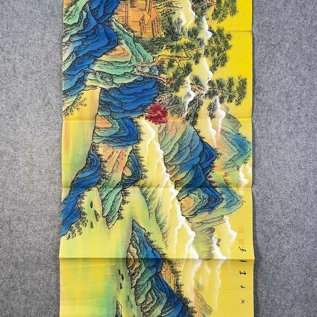 国画795 花鸟在树丛的顶端鸣叫叫声