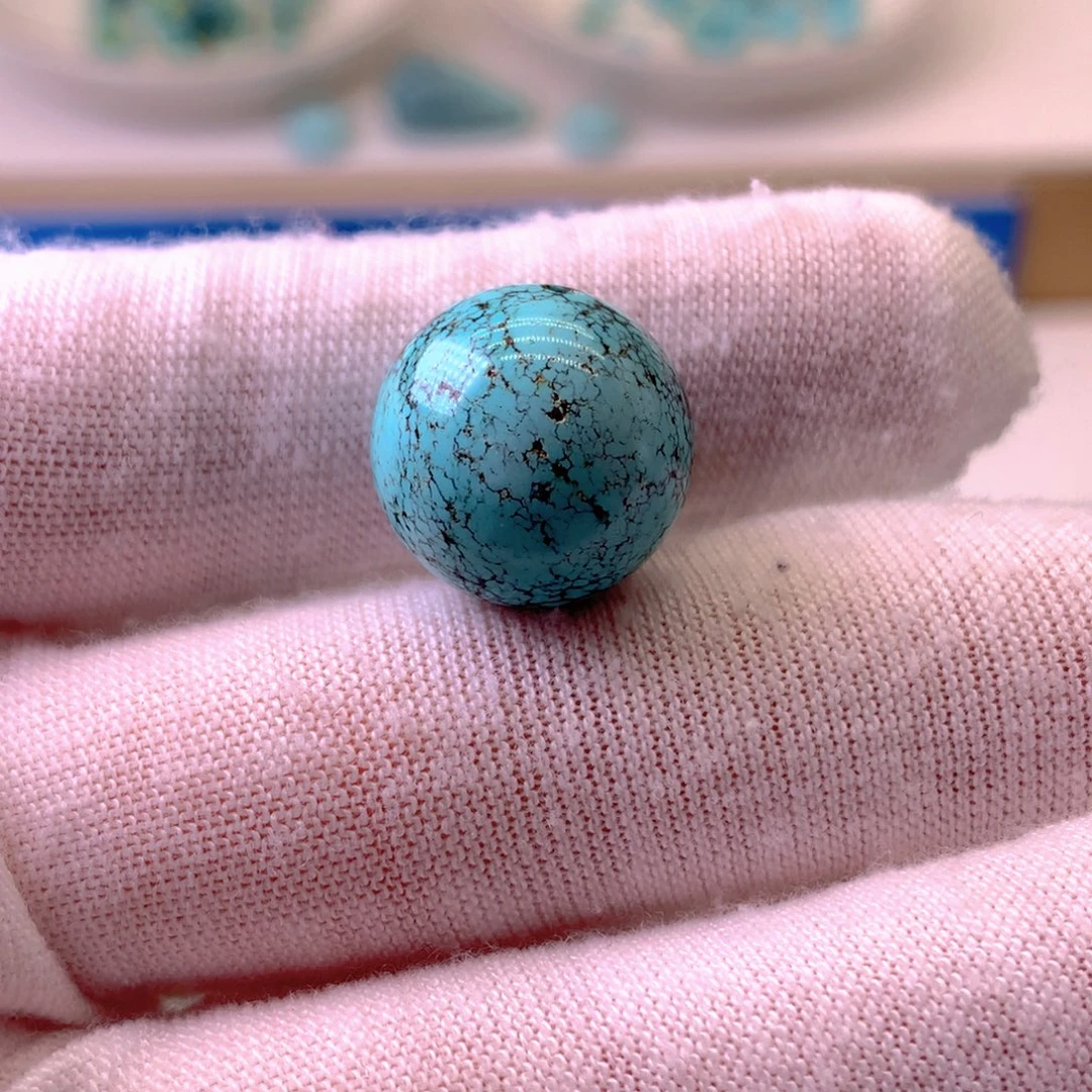 绿松石未镶嵌挂件直径14.8mm