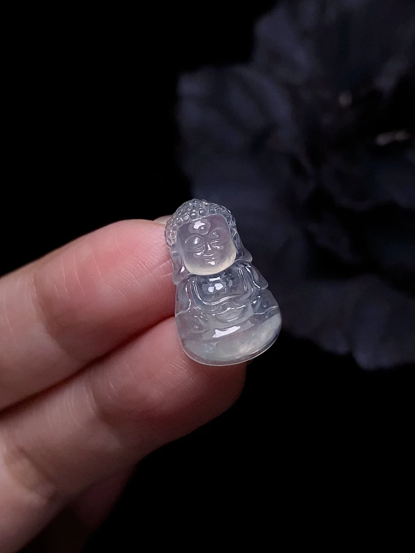 缅A冰透高冰种起光宝宝佛