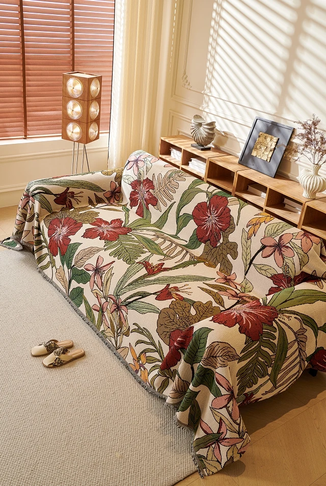 盛放自如沙发垫沙发巾沙发盖毯130*180cm防滑加厚沙发毯全盖防尘