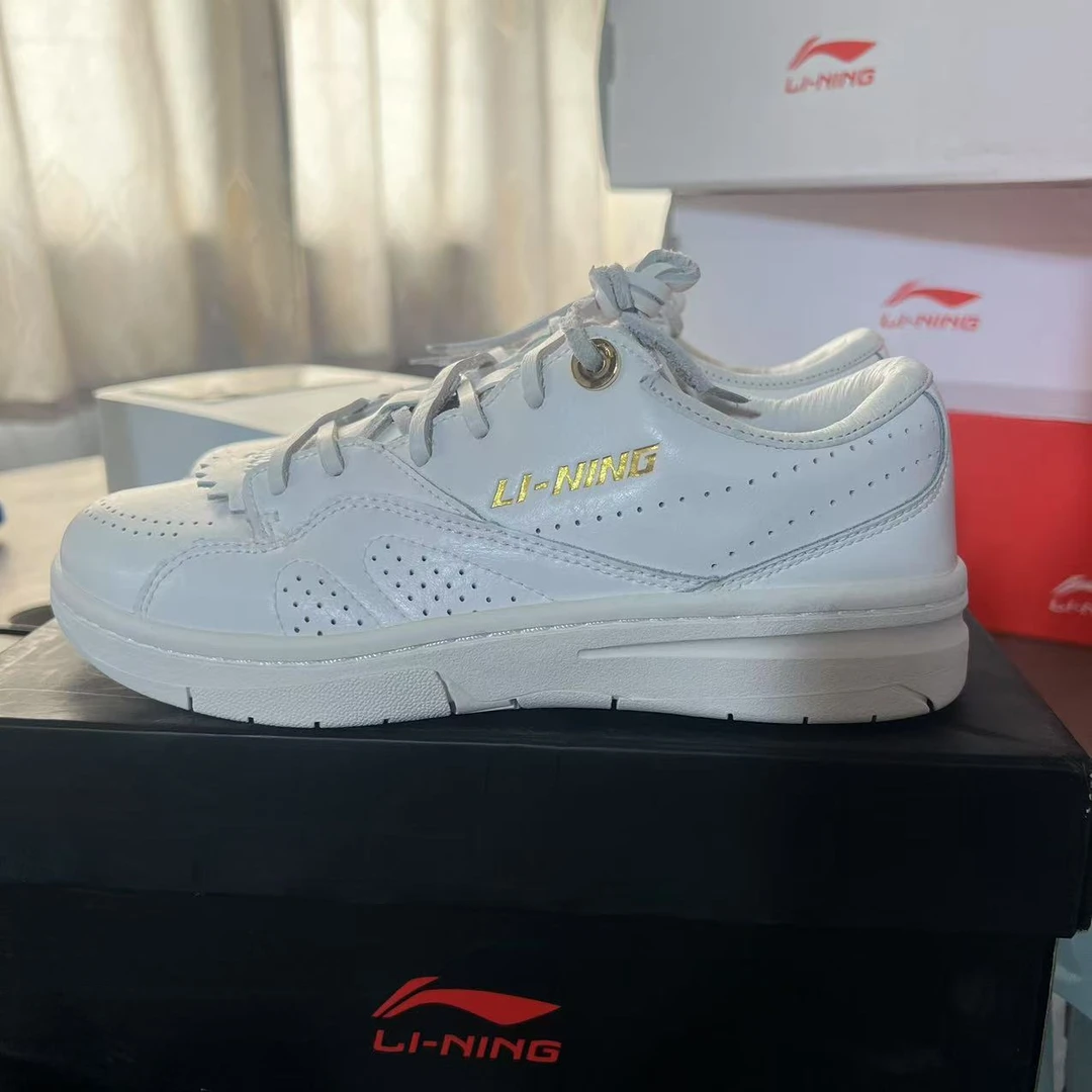 《B品以直播展示为准》底脏发黄-李宁女子休闲运动鞋AZGS098-3