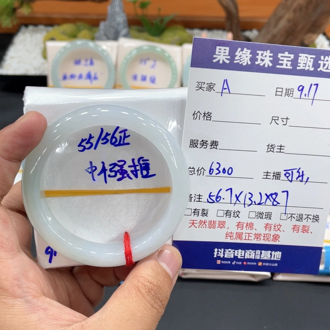 A***也未镶嵌手镯翡翠缅甸翡翠