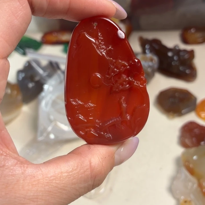 玛瑙/玉髓未镶嵌吊坠(不含链)