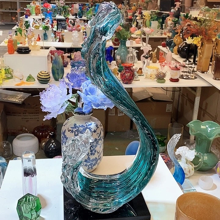 水晶摆件高49厘米宽21厘米
