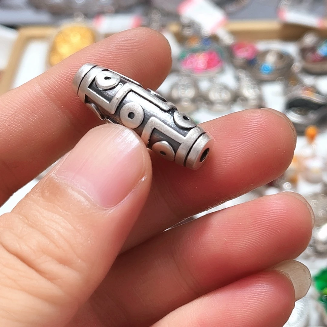 珐琅吊坠足银珠珠