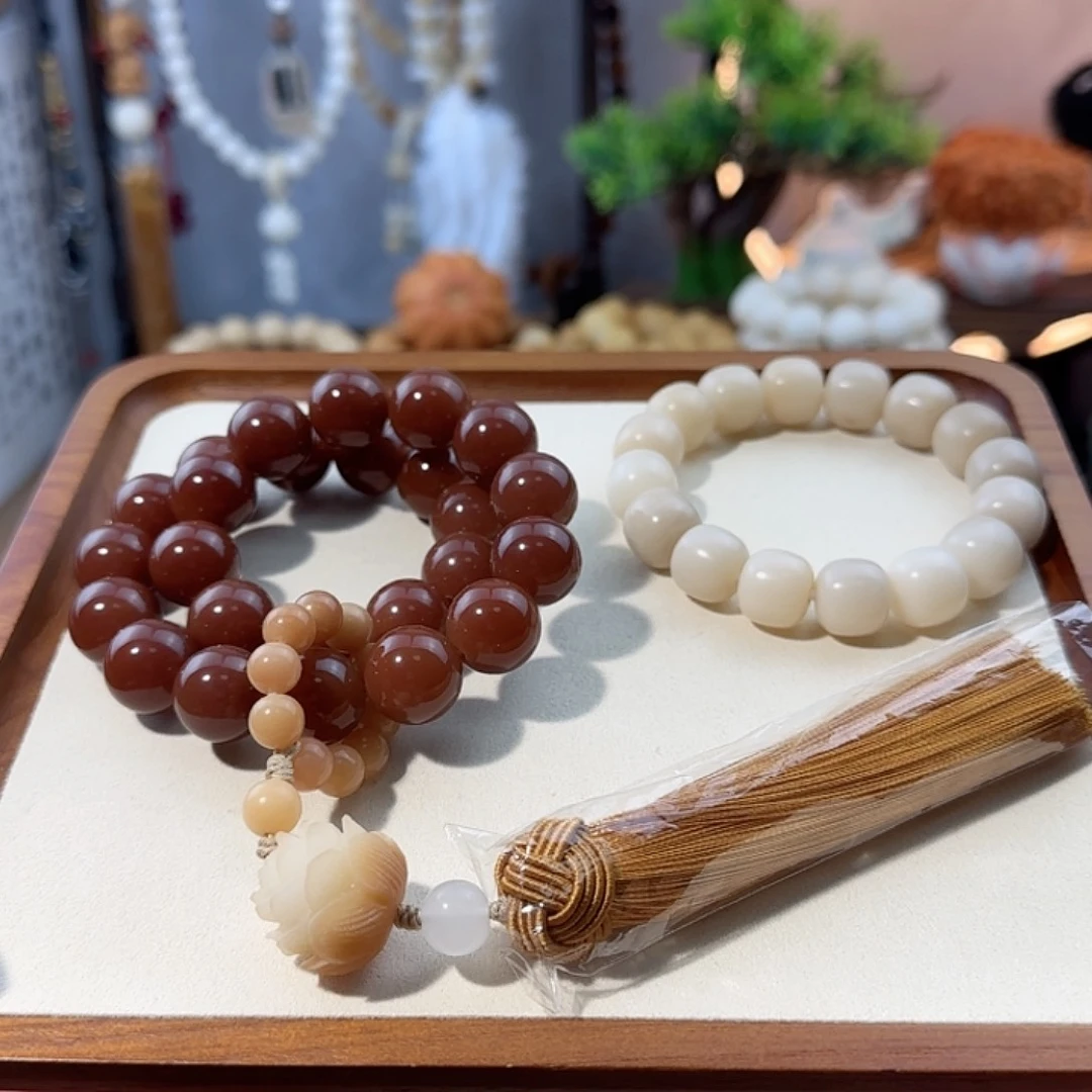 菩提根/象牙果吊坠焦糖小手持