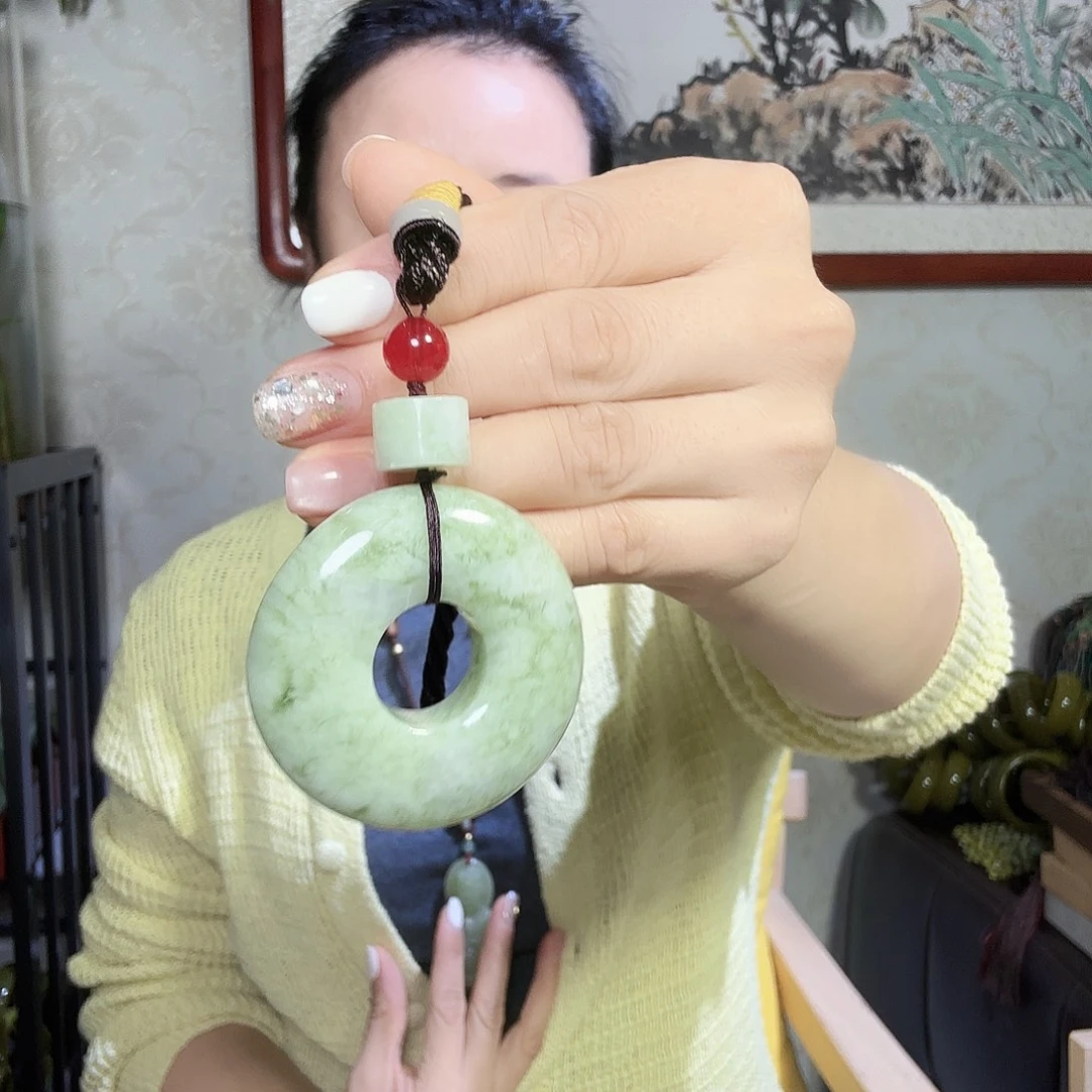 岫玉未镶嵌颈饰纯天然岫玉吊坠玉石