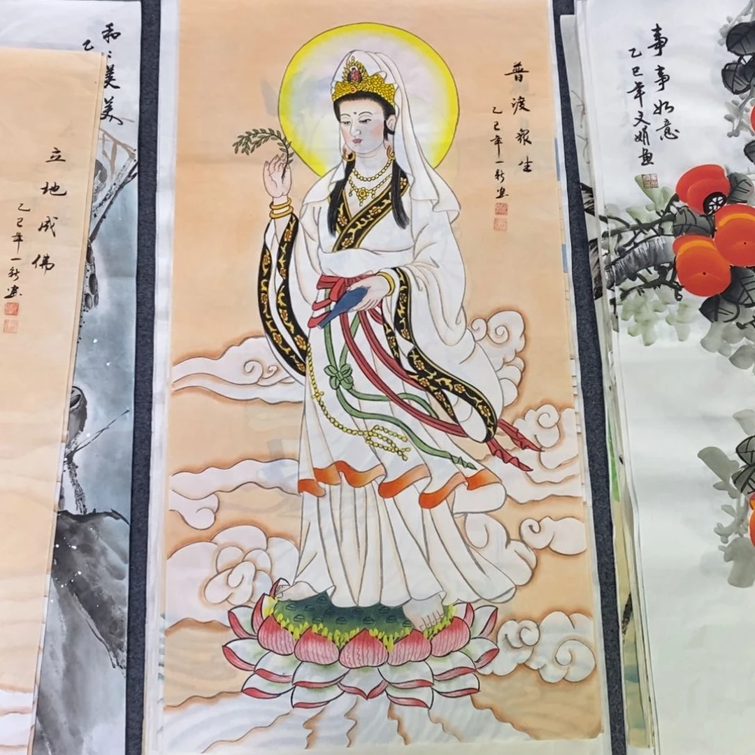 国画尺寸100✖️50三尺手绘画