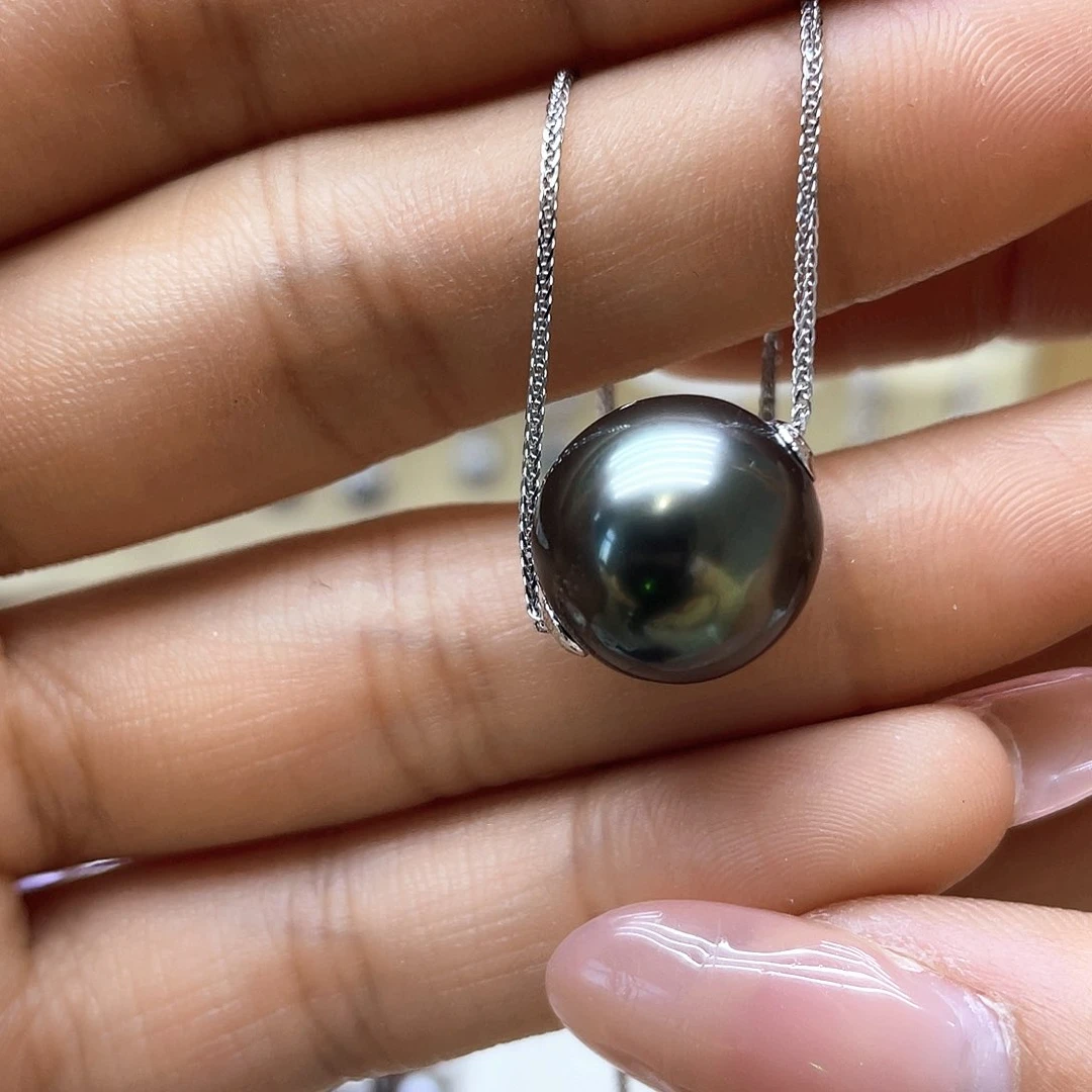 海水珍珠颈饰银S925镶嵌