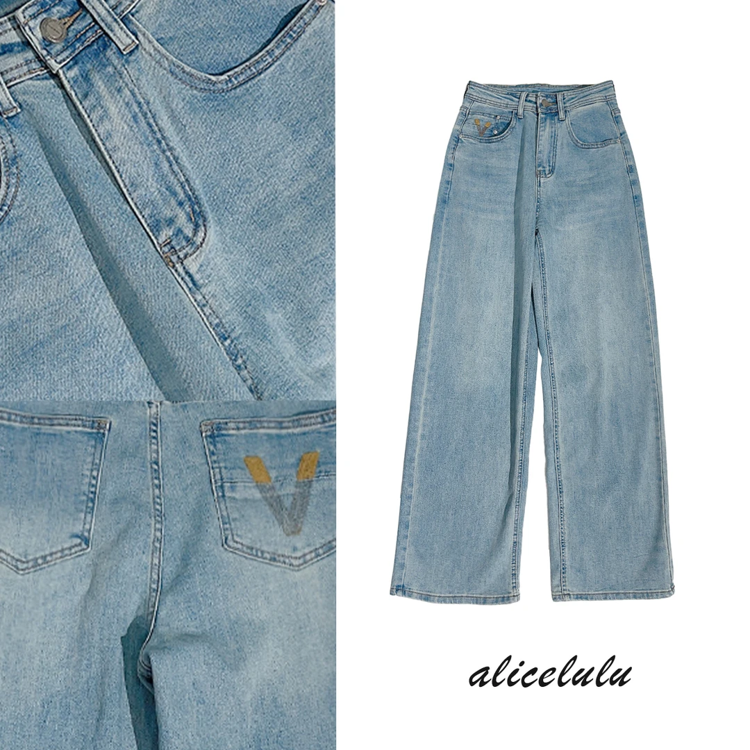 1 ALICE “自在春意”牛仔裤 直筒阔腿 时髦百搭 S622108E