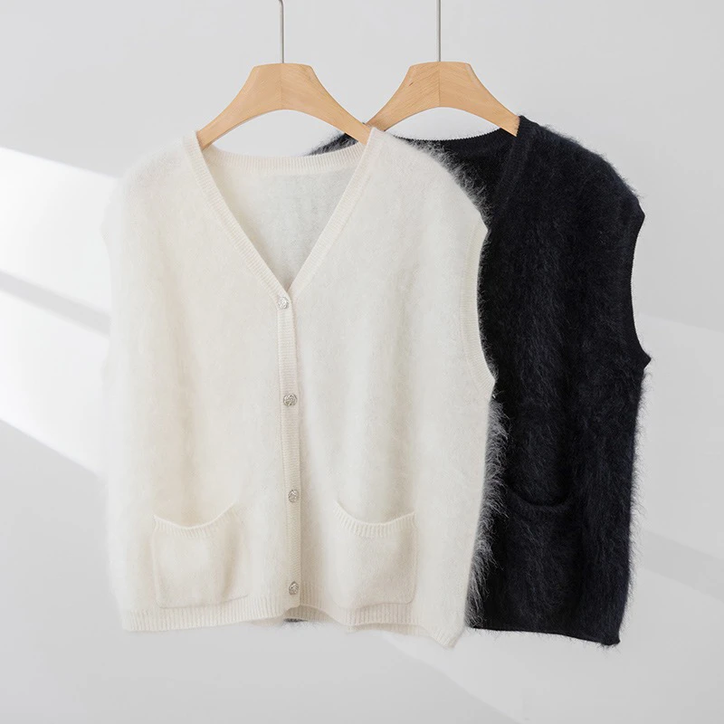 山茶花纽扣加厚拉绒开衫马甲   wp 796 潮牌时尚