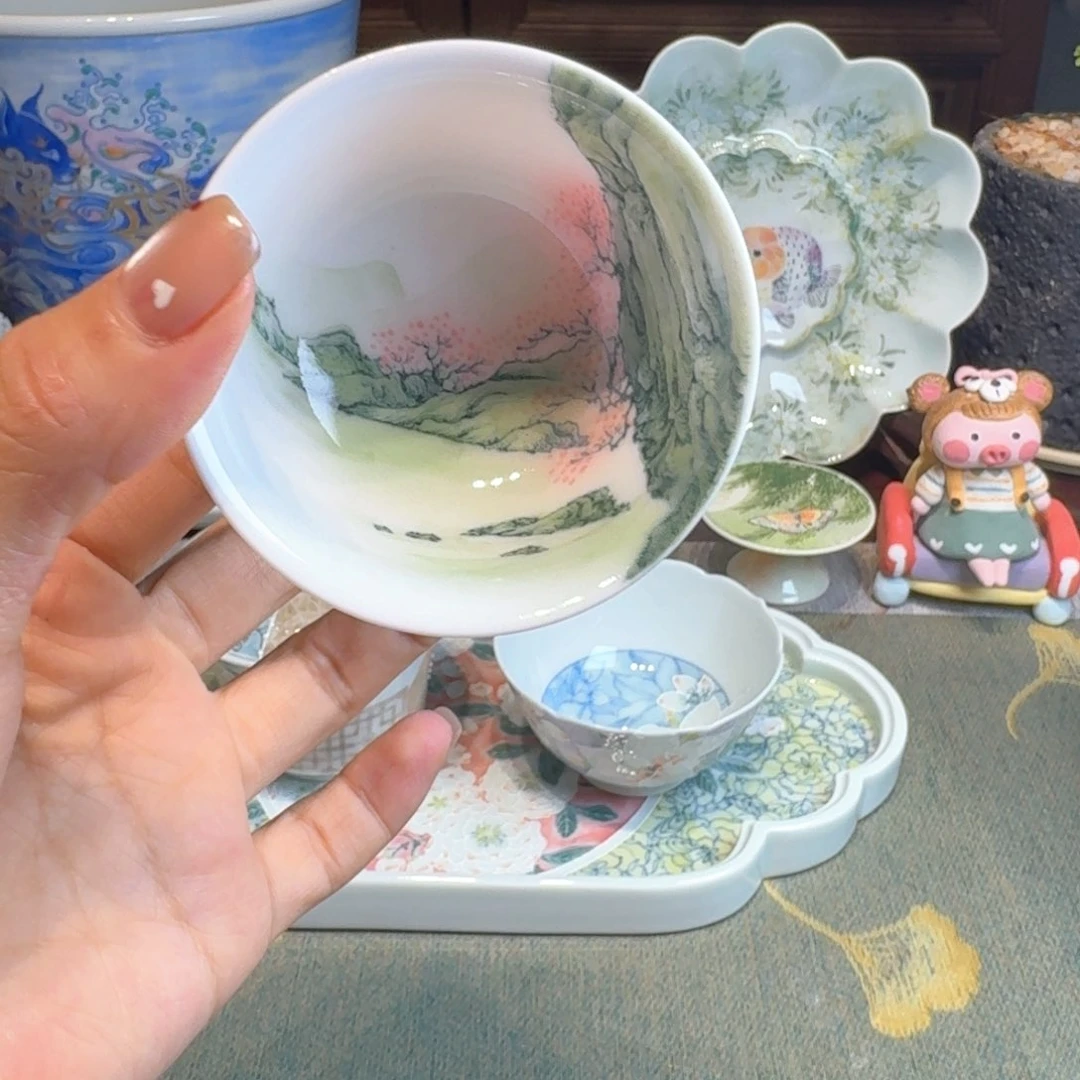 桃源客桃花源山水杯杯
