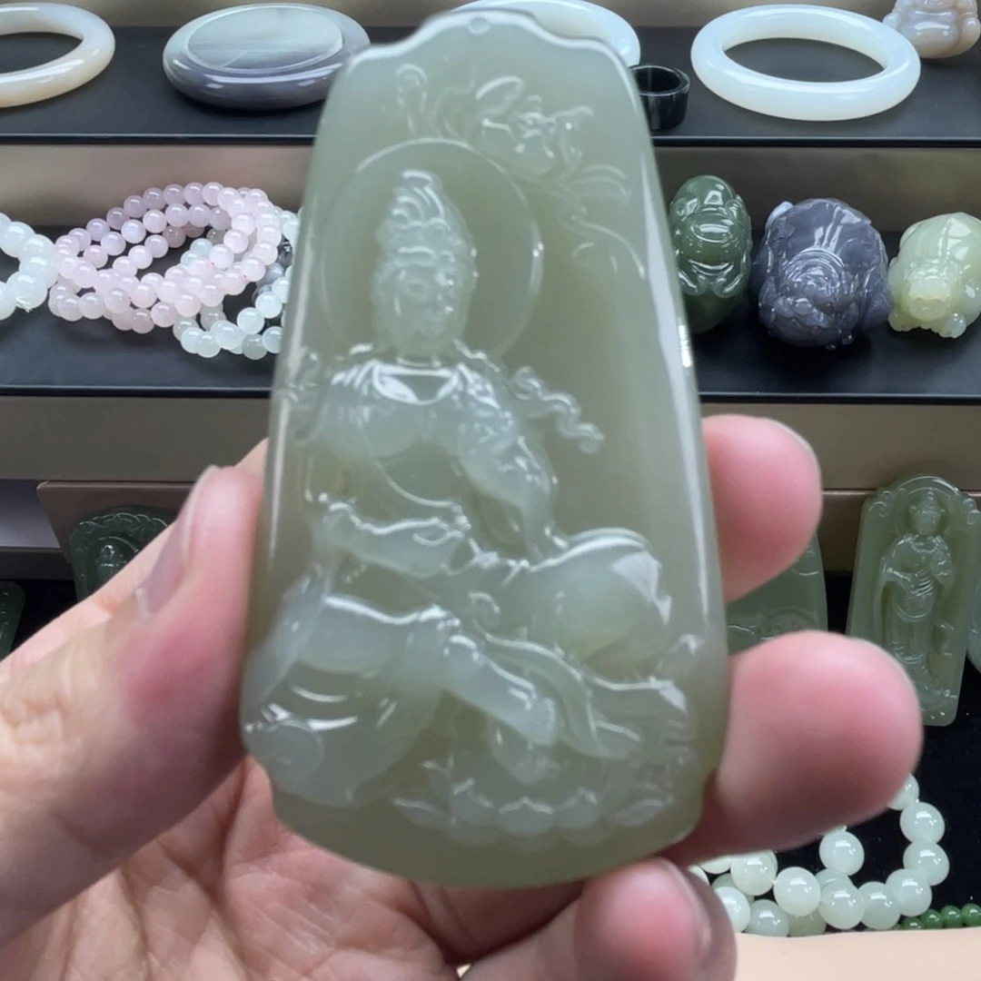 和田玉未镶嵌颈饰53