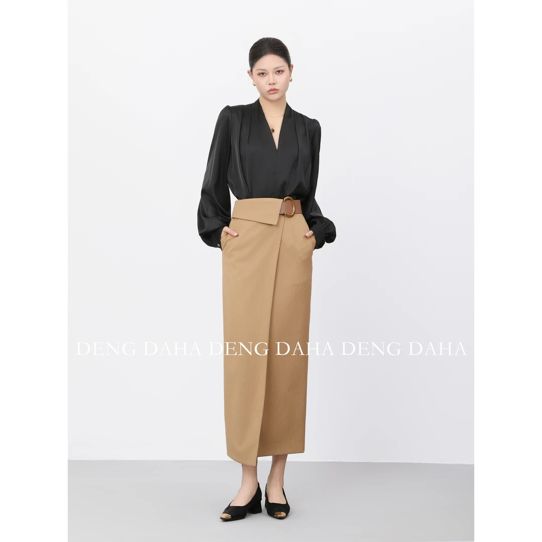 「思思」2025早春款设计师优雅气质中长裙HBZU651469 nnassa