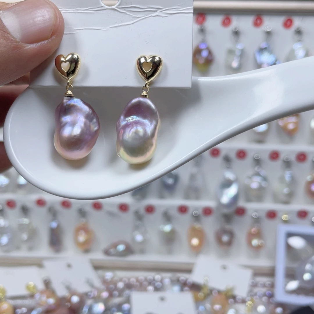 淡水珍珠巴洛克银S925镶嵌一****l