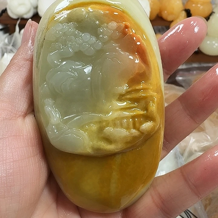 家***＠砖雕石头手把件不退不换