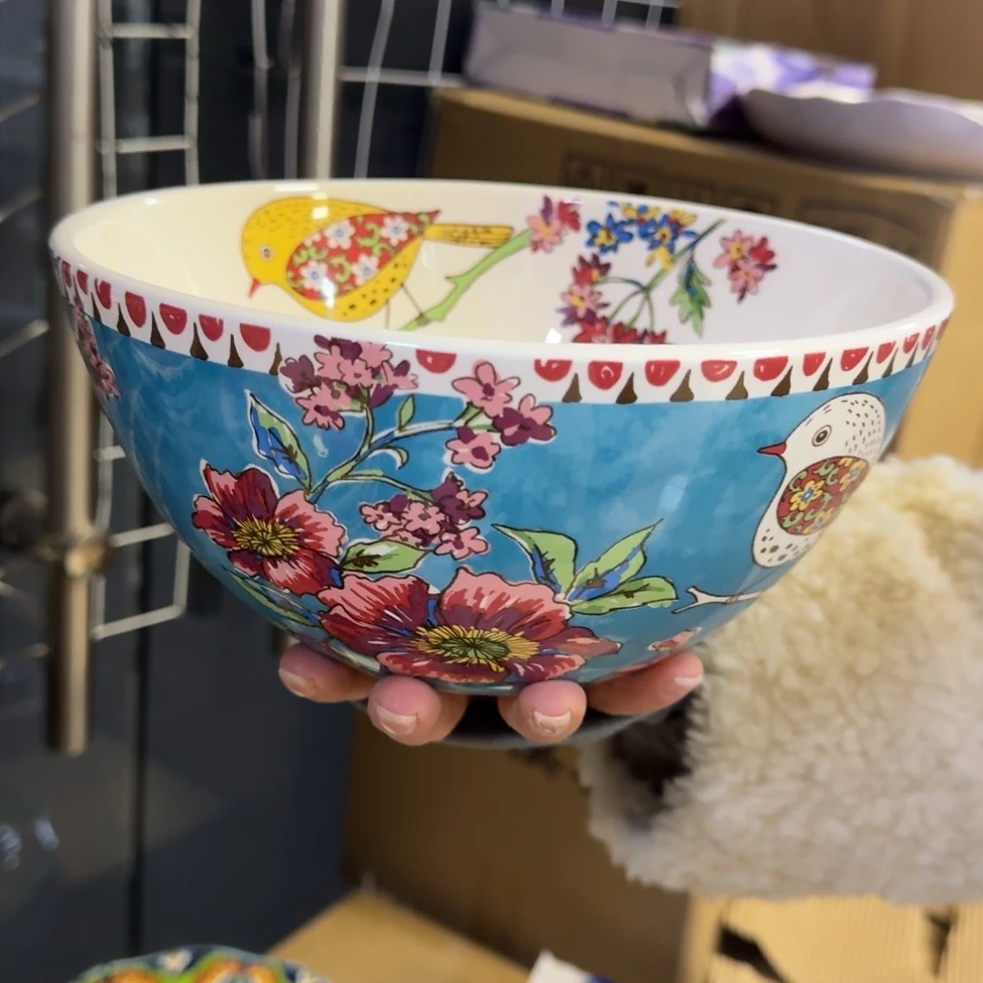 瓷片老年8英寸汤碗1只