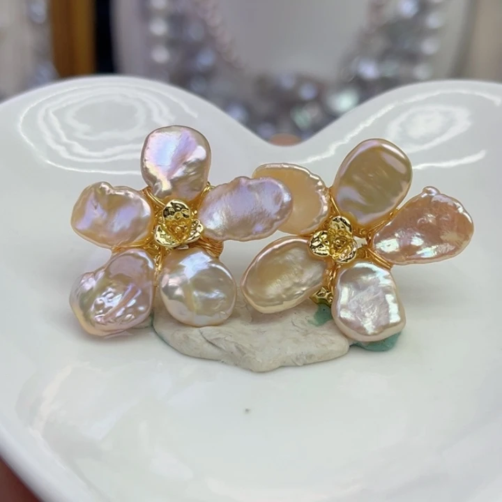 未镶嵌耳饰淡水珍珠