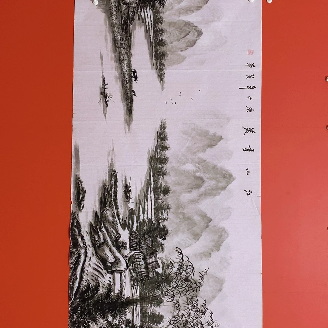 国画山水花鸟国画作品