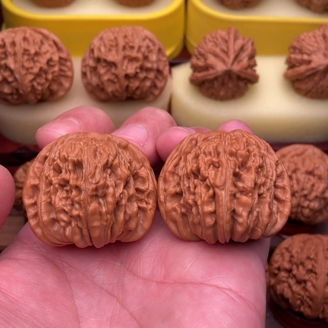 梅***香把件文玩核桃精品四座楼41