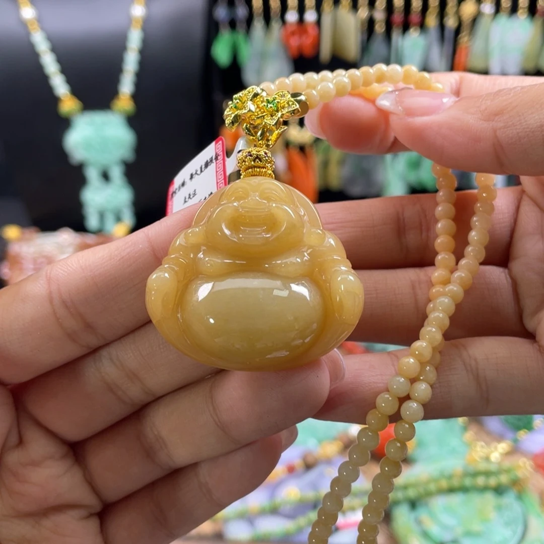 翡翠未镶嵌颈饰代编织