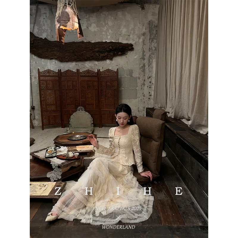 无艳一禾【羽纱隐】原创100棉镂空绣花古典上衣+柔光纱半裙