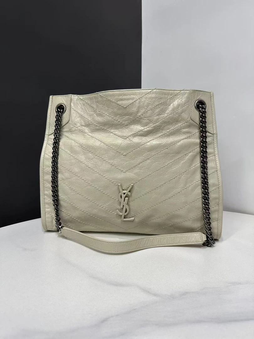 95新 YSL/圣罗兰 Niki托特链条包39cm/JJDJZK