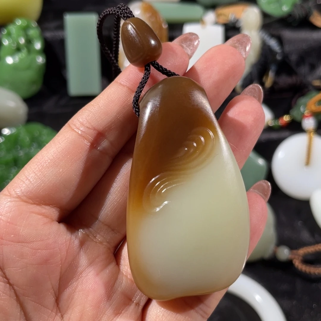 和田玉未镶嵌挂件