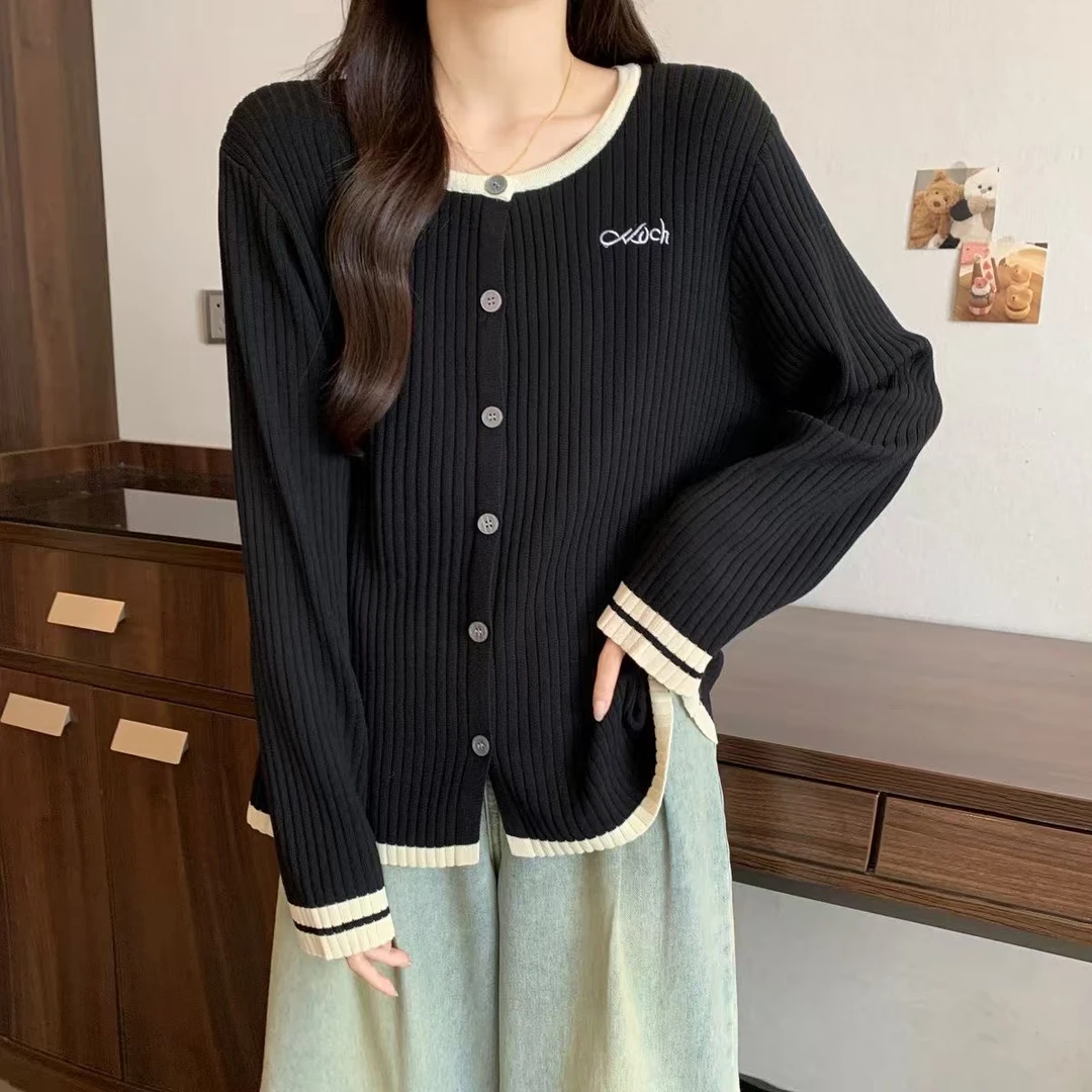 C517#时尚针织开衫毛衣（XL. 90~130斤）