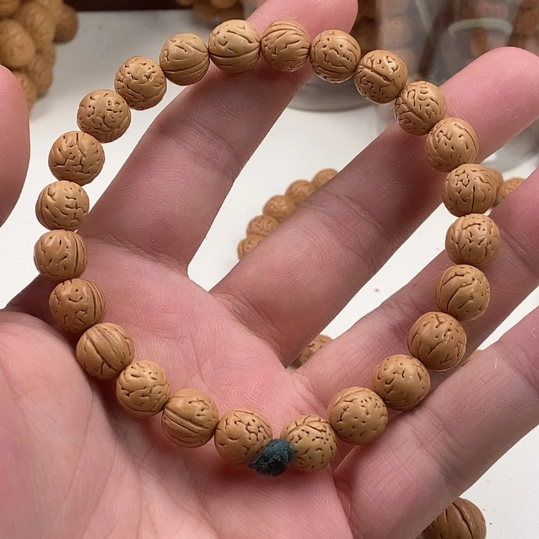 桃核吊坠10野生桃核手串