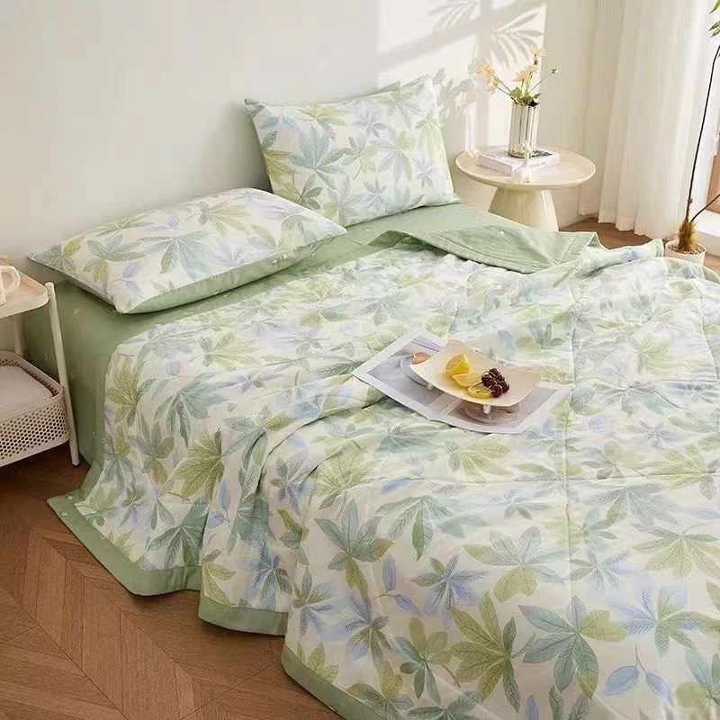 免费试睡30天 2025新款清风印花空调被夏被可机洗水洗