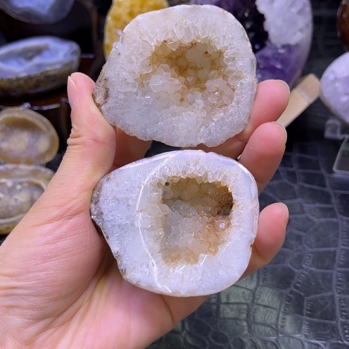 水晶珠宝半成品未镶嵌大漏盆