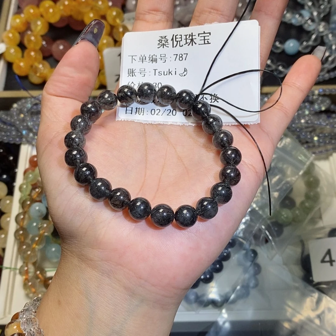 【闪购商品】水晶手链未镶嵌T****?黑发8.5