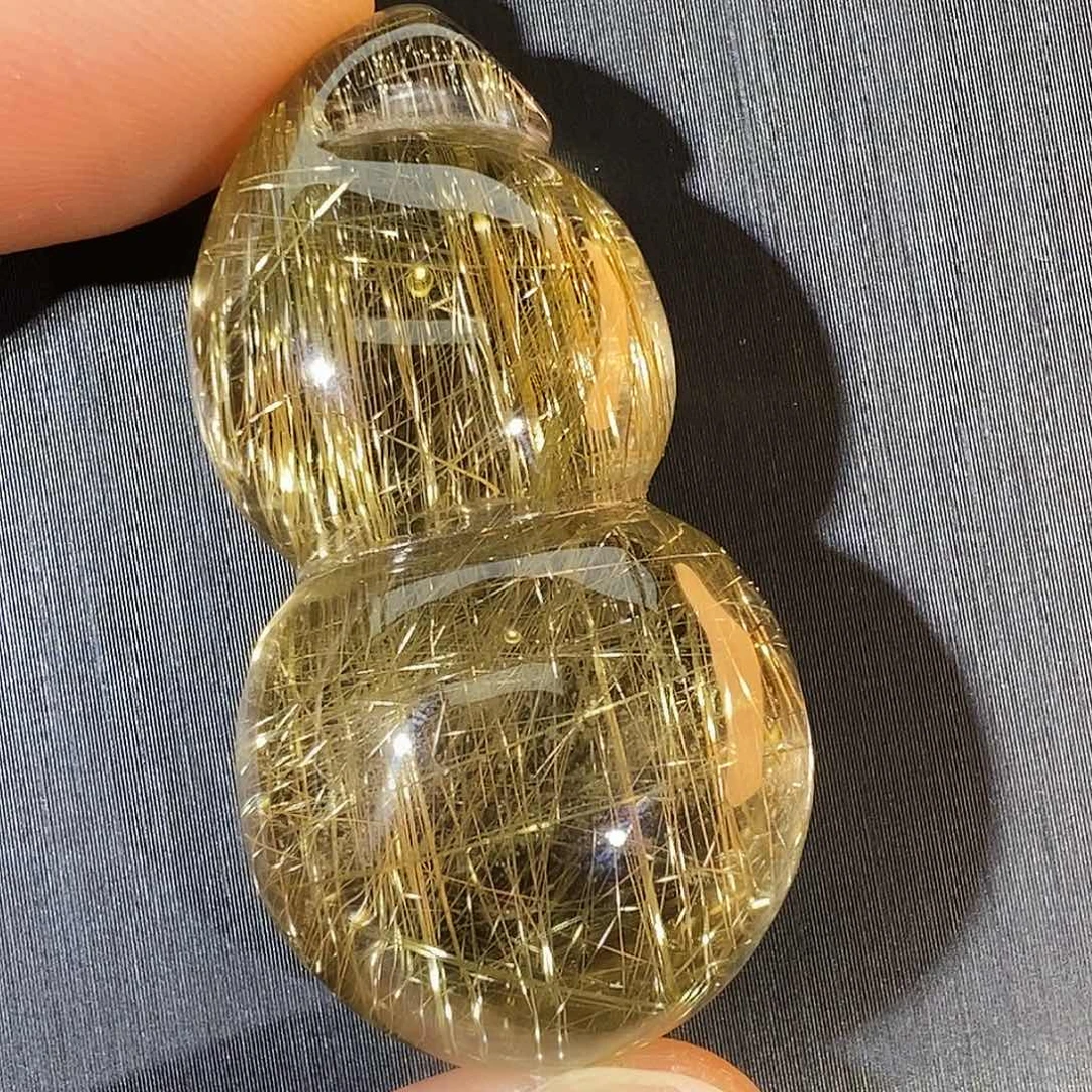 水晶未镶嵌颈饰天然水晶葫芦吊坠