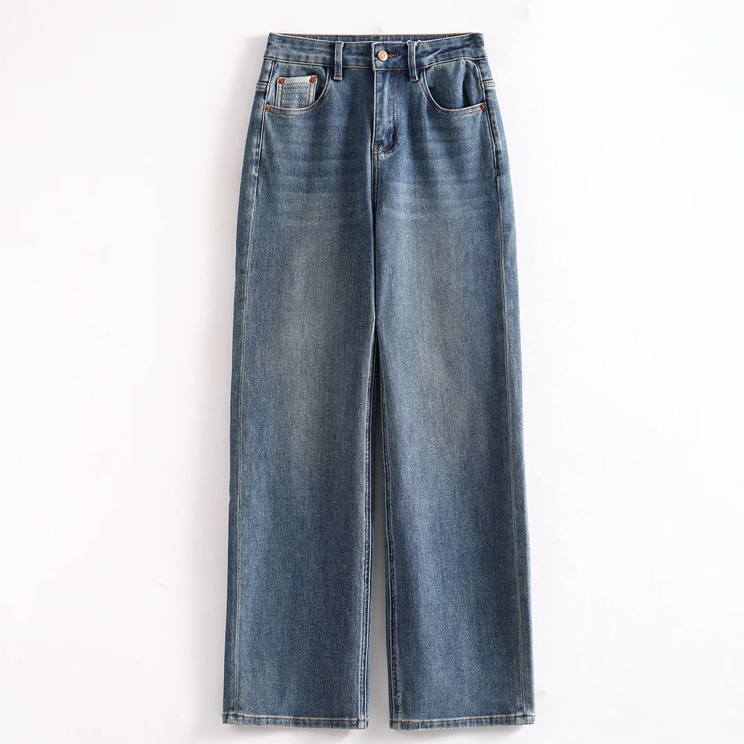 K11B-53916 品质柜货！精裁！女式垂感时尚舒适显瘦百搭牛仔裤