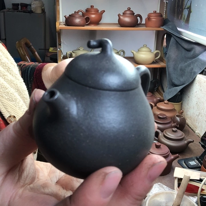 茶壶紫砂微***哥小品茄瓜壶
