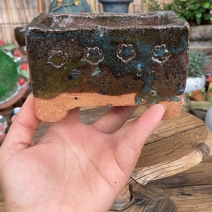 手工粗陶高温花盆福利