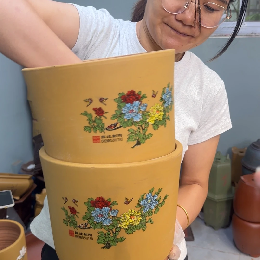 紫砂花盆紫砂口径20