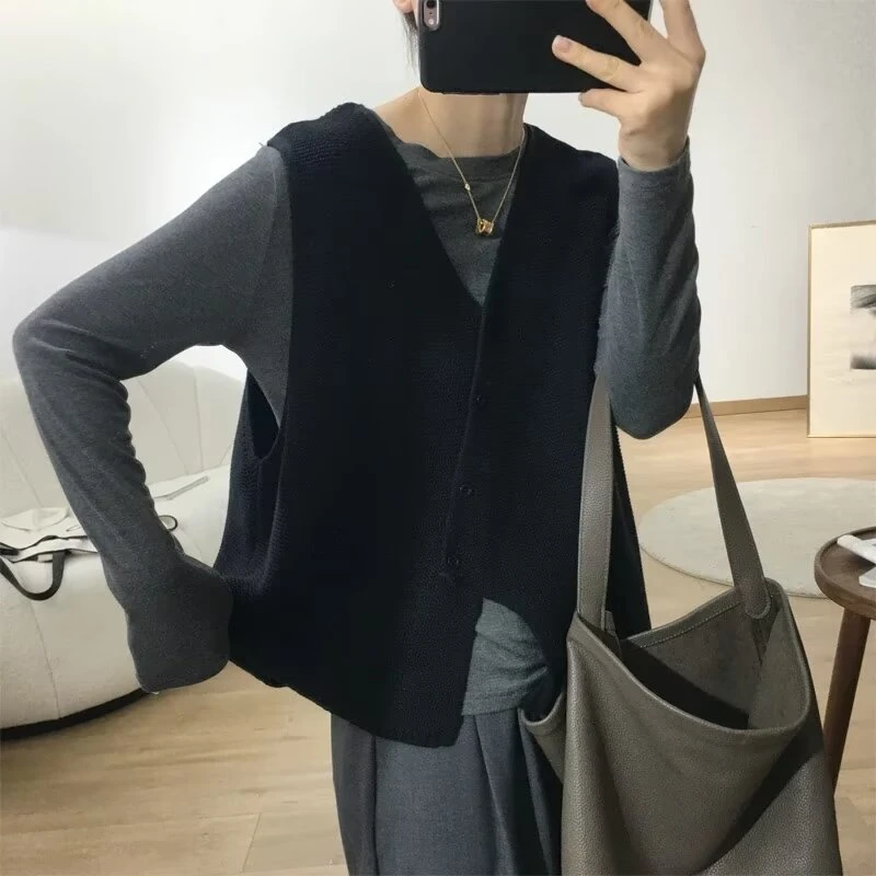 大码胖MM高质感气质修身显瘦纯色马夹休闲百搭时尚薄款女士4073