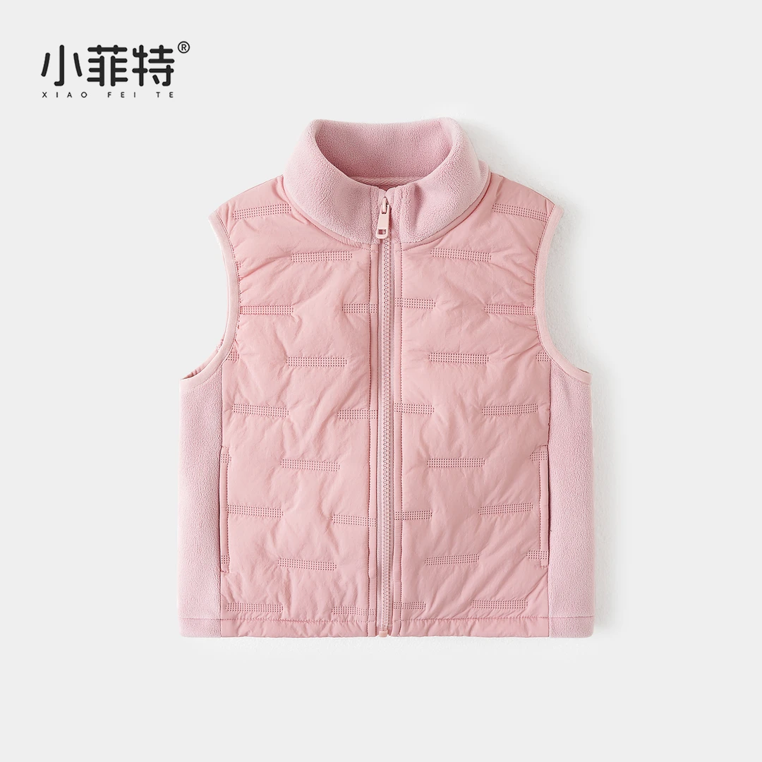 小菲特女童秋冬装新款保暖背心中大童儿童休闲马甲上衣BGYD55586