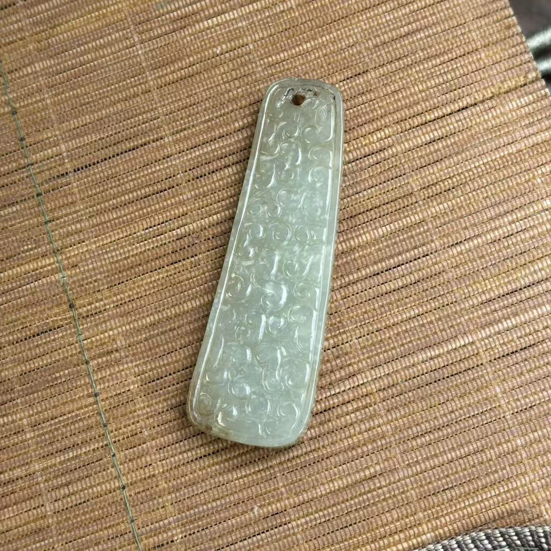 明代和田玉蚕纹佩WDZC2512231019