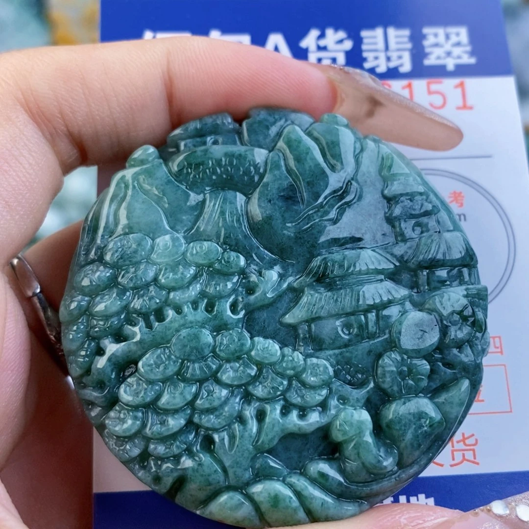 翡翠未镶嵌吊坠(不含链)