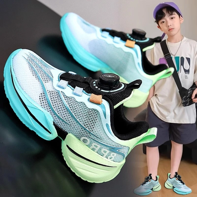 科比断码男童透气运动鞋夏季儿童网鞋中大童跑步训练篮球鞋子防臭