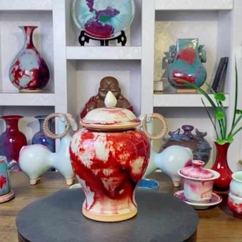 瓷片禹州神后钧瓷原产地~